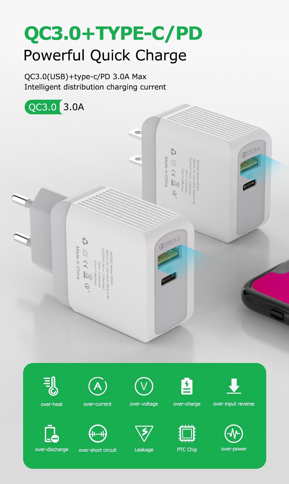 QC30PD18W-Quick-Charger-Power-Adapter-for-Tablet-Smartphone-1761466-1