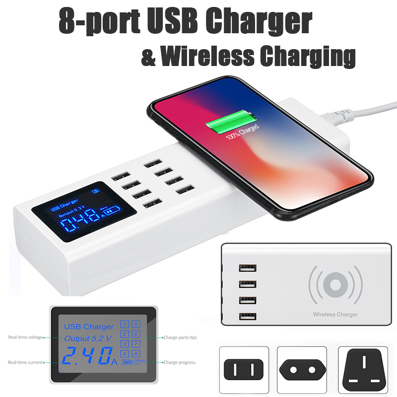 Universal-UKUSEU-8-Port-USB-Charger-Station-With-Wireless-Charger-For-Tablet-Cellphone-1296034-1