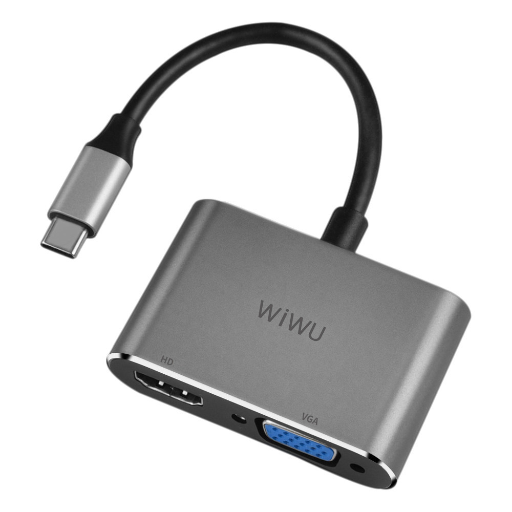 WIWU-A20VH-Lite-2-in-1-Type-C-to-HDVGA-Converter-Multifunctional-USB-HUB-Adapter-1577571-1