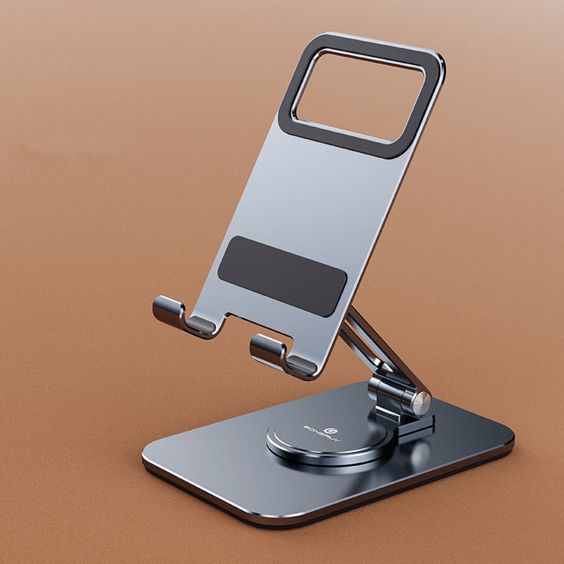 Boneruy-Slim-Design-360-Rotatable-Aluminum-Alloy-Adjustable-Foldable-Tablet-Holder-Stand-1975789-2