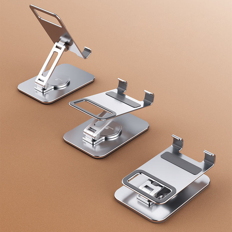 Boneruy-Slim-Design-360-Rotatable-Aluminum-Alloy-Adjustable-Foldable-Tablet-Holder-Stand-1975789-4