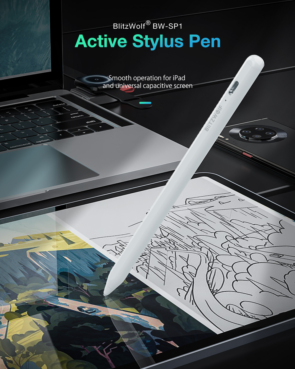 BlitzWolfreg-BW-SP1-Rechargeable-Active-Stylus-Digital-Pen-with-Palm-Rejection-for-iPad-Universal-Ta-1790388-1