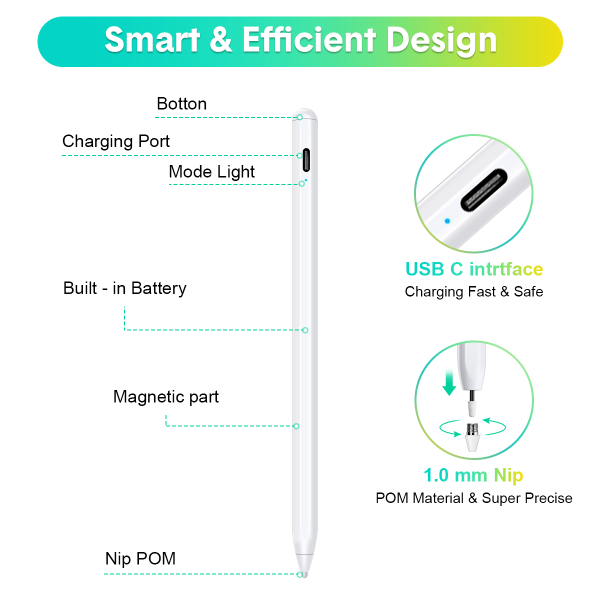 MECO-Rechargeable-Active-Stylus-with-Highly-Sensitive-Digital-Pen-for-Apple-2018-2020-for-iPad-Pro-1940366-6