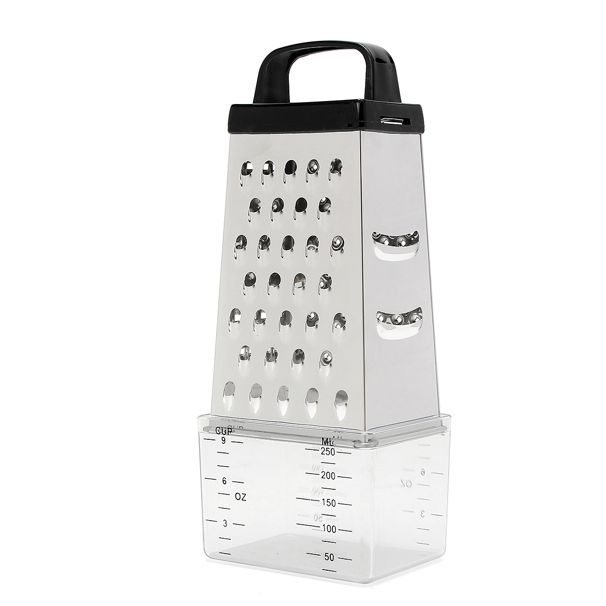 Grater-Box-Stainless-Steel-4-Sided-Multi-Funtion-Cheese-Vegetable-With-Container-Lunch-Box-1304772-2