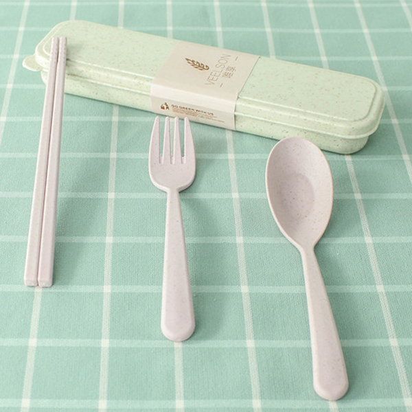 Portable-Chopstick-Fork-Spoon-Three-piece-Eco-friendly-Travel-Picnic-Wheat-Straw-Tableware-Set-with--1349859-8