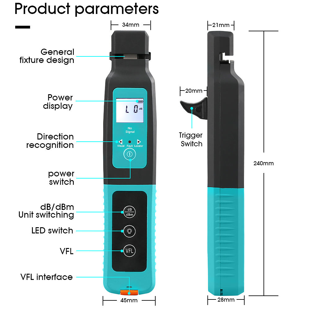 8001700nm-Live-Fiber-Optic-Identifier-Built-in-10mw-Visual-Fault-Locator-for-302009025mm-Fiber-Optic-1932446-8