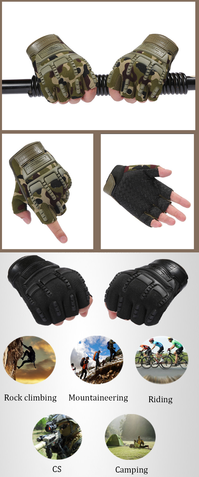 1-Pair-Half-Finger-Gloves-Tactical-Soft-Silicone-Anti-skid-Glove-Hand-Protector-Cover-For-Riding-Out-1437796-2