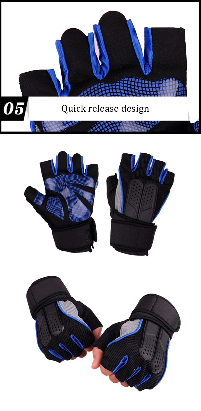 1-Pair-KALOAD-Tactical-Glove-Rubber-Military-Sports-Climbing-Cycling-Fitness-Anti-skid-Gloves-Half-F-1452699-2