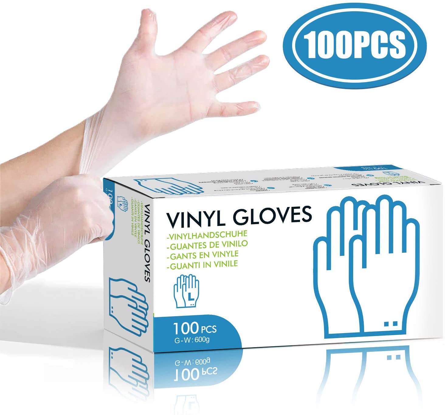 100Pcs-Tearproof-Antibacterial-Safety-Disposable-Glove-Powder-free-Top-Examination-Gloves-L-Size-Str-1659655-1
