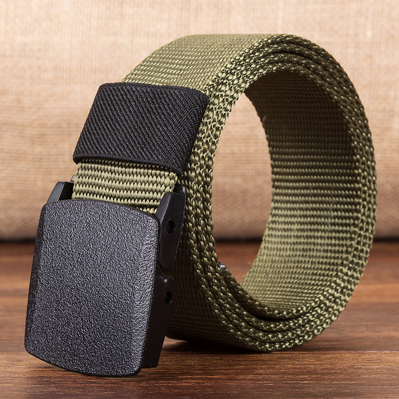 120cm-KALOAD-R01-Men-Women-Canvas-Adjustable-Quick-Release-Tactical-Belt-PE-Buckle-38cm-Width-Waistb-1357190-1