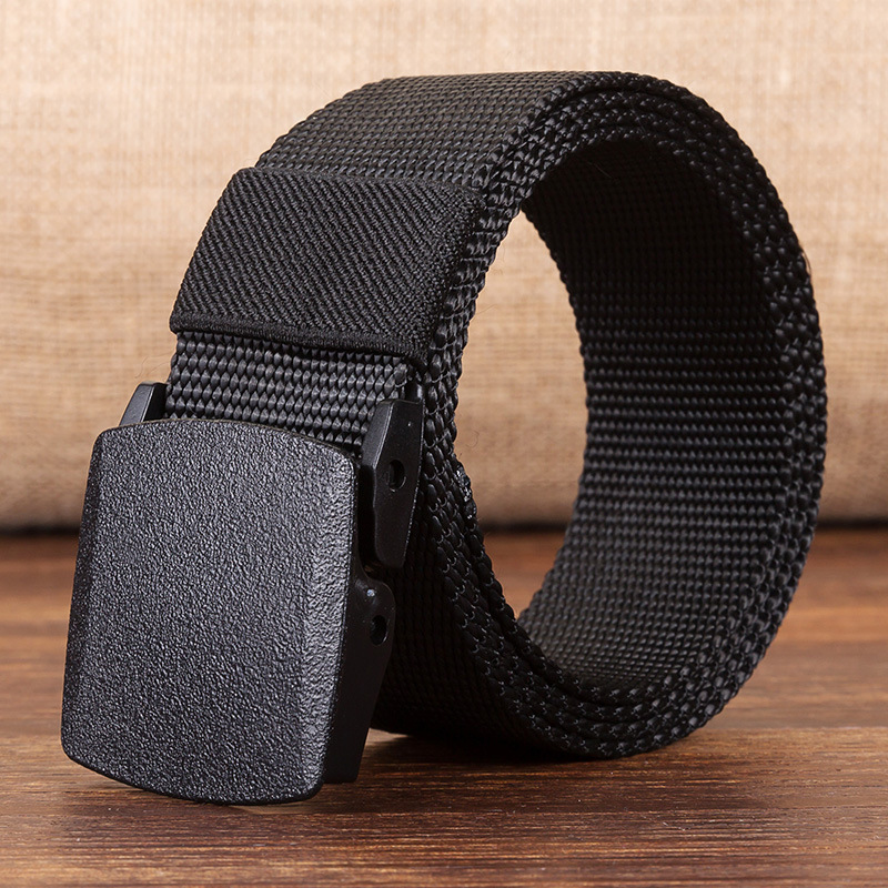 120cm-KALOAD-R01-Men-Women-Canvas-Adjustable-Quick-Release-Tactical-Belt-PE-Buckle-38cm-Width-Waistb-1357190-2