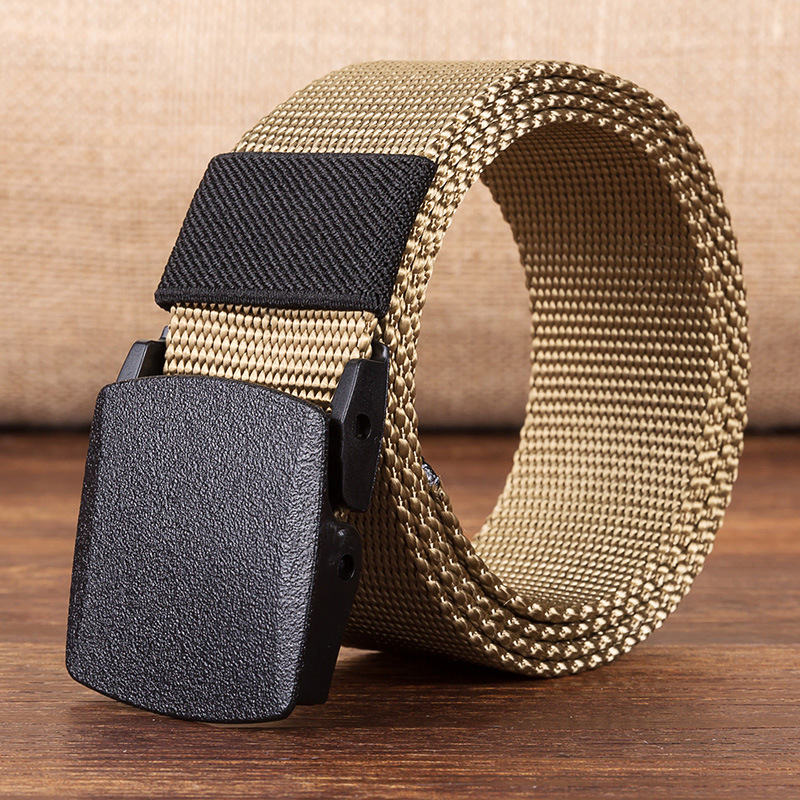 120cm-KALOAD-R01-Men-Women-Canvas-Adjustable-Quick-Release-Tactical-Belt-PE-Buckle-38cm-Width-Waistb-1357190-3