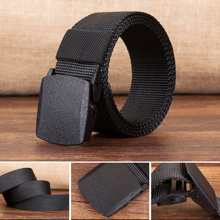 120cm-KALOAD-R01-Men-Women-Canvas-Adjustable-Quick-Release-Tactical-Belt-PE-Buckle-38cm-Width-Waistb-1357190-4