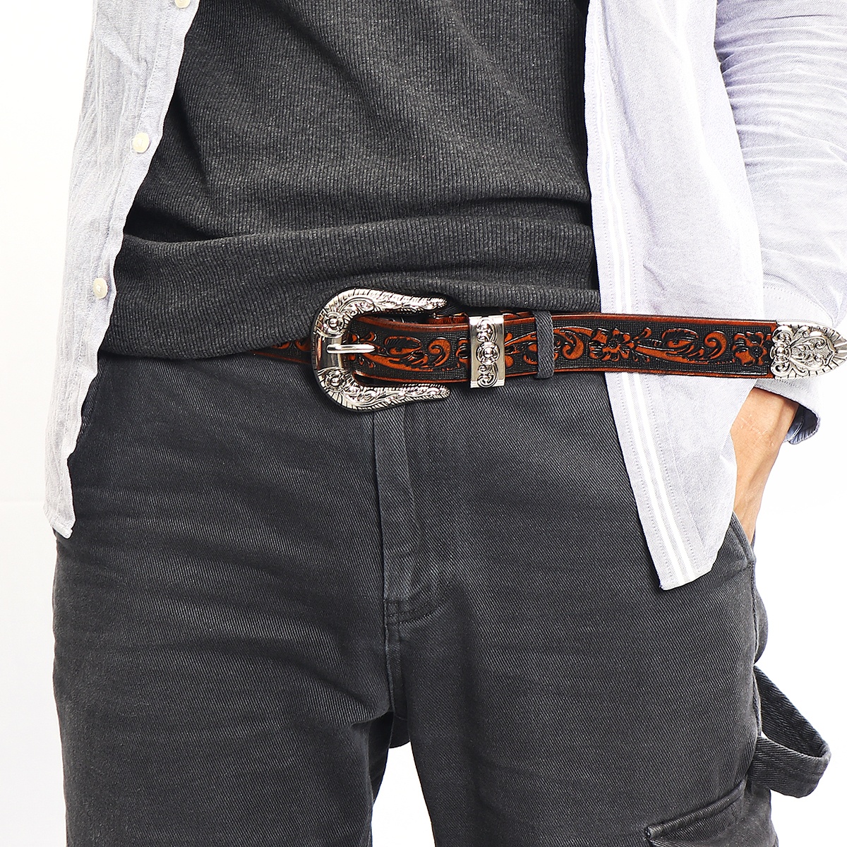 125x34cm-Fashion-Leather-Belt-Cosplay-Waist-Belt-Travel-Hunting-Tactical-Waistband-1693909-6
