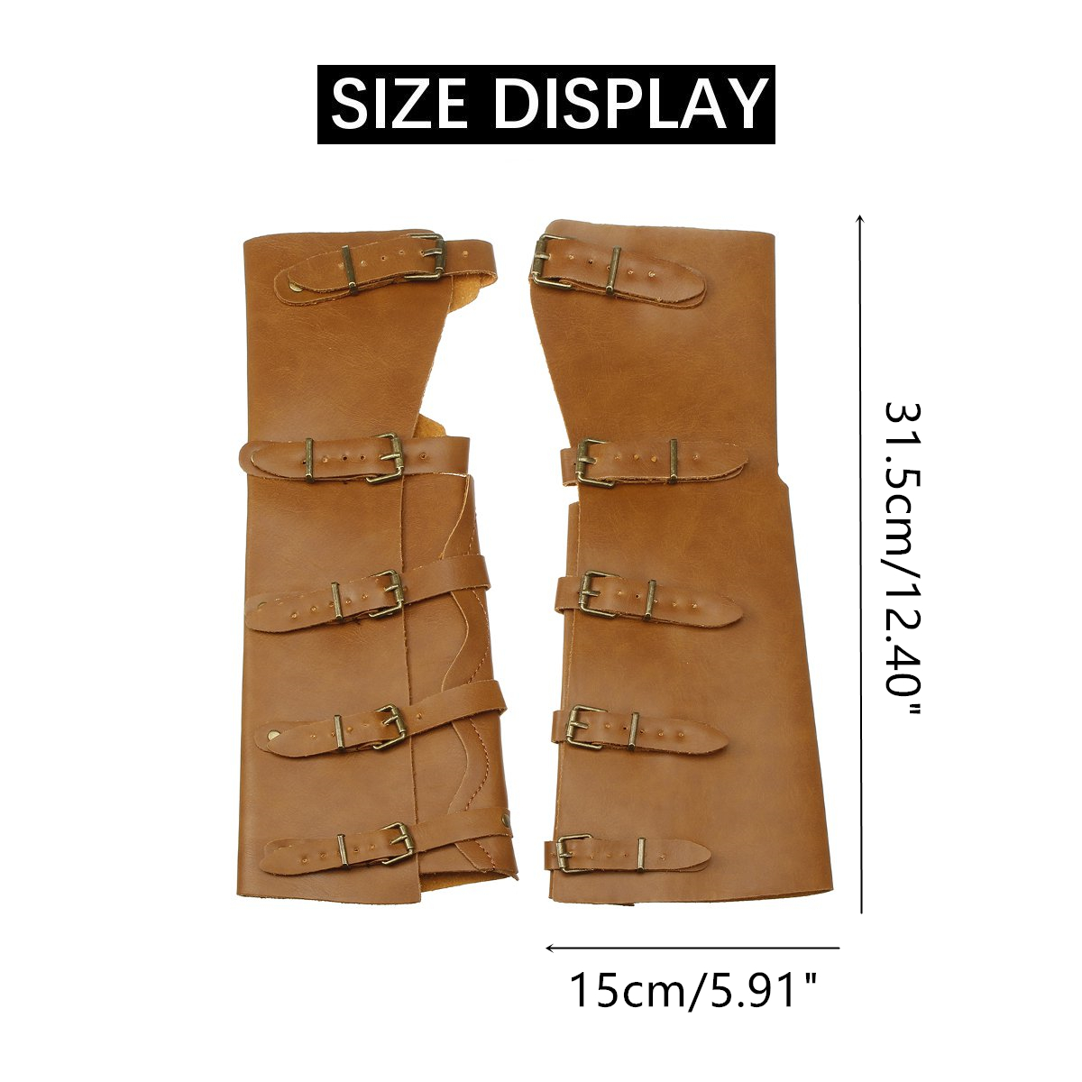 1Pair-Leather-Arm-Support-Outdoor-Hunting-Tactical-Hand-Bracers-1626449-2