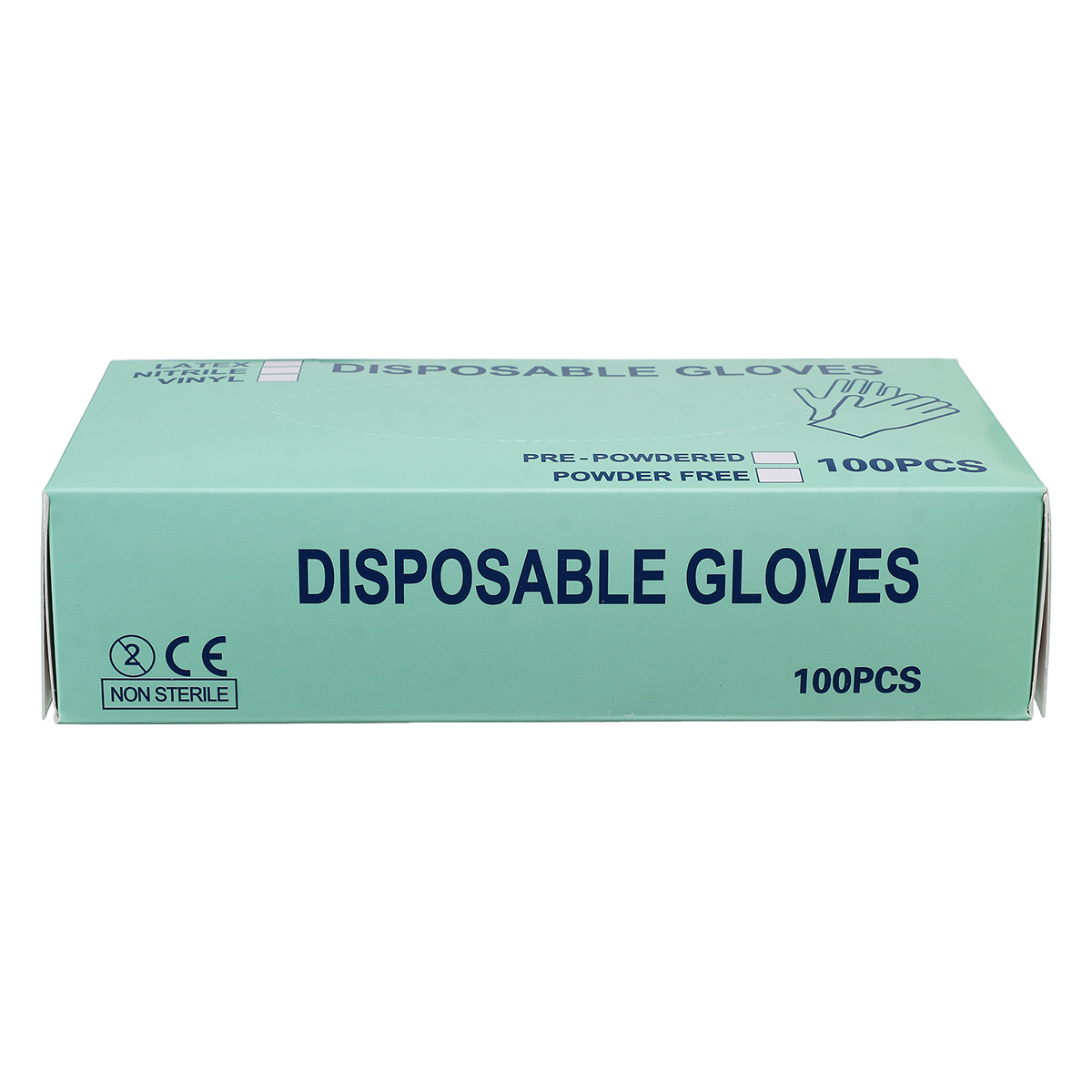 50Pairs-100Pcs-SML-Powder-Free-White-Disposable-Nitrile-Gloves-Suitable-For-Restaurant-Kitchen-Food--1688643-8