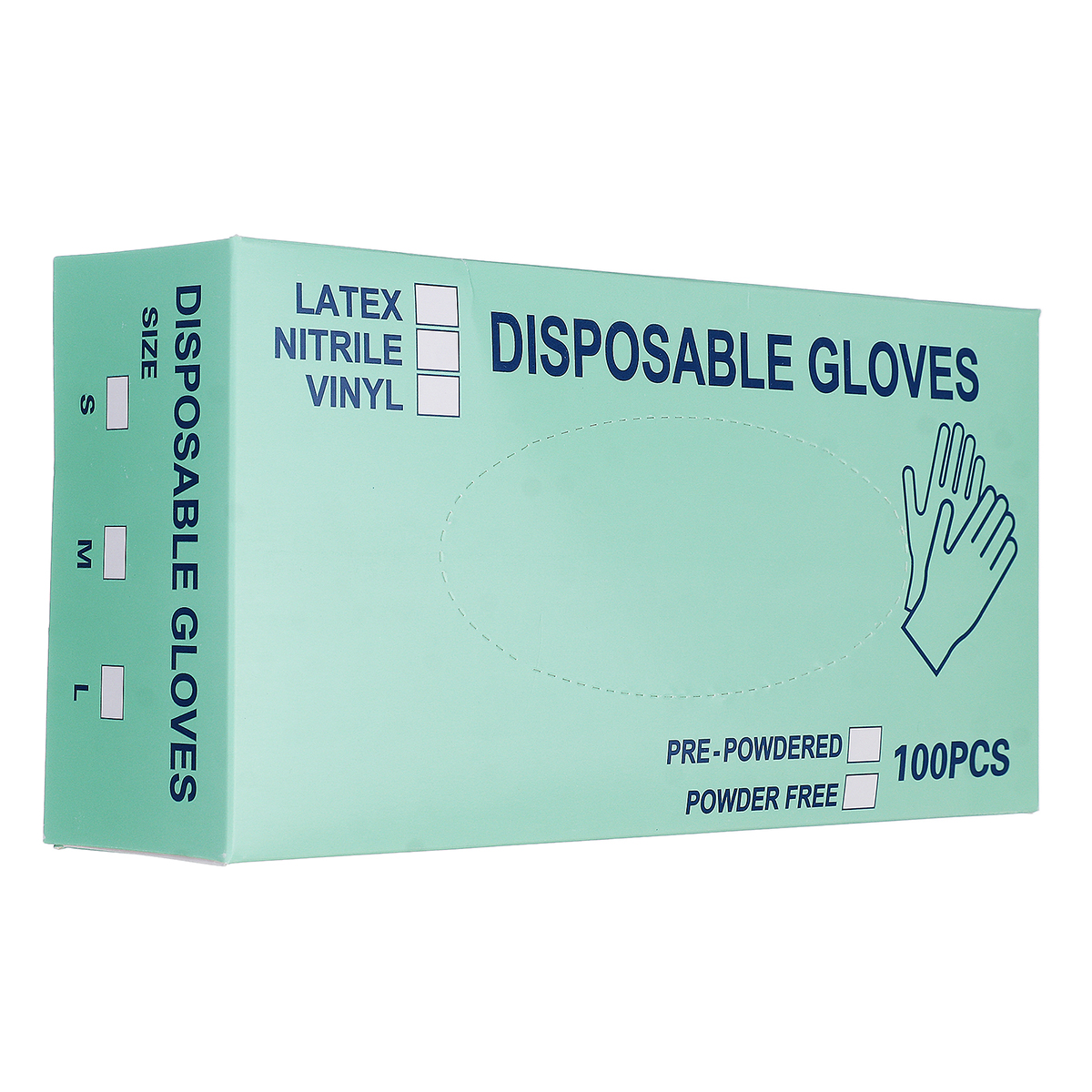 50Pairs-100Pcs-SML-Powder-Free-White-Disposable-Nitrile-Gloves-Suitable-For-Restaurant-Kitchen-Food--1688643-9
