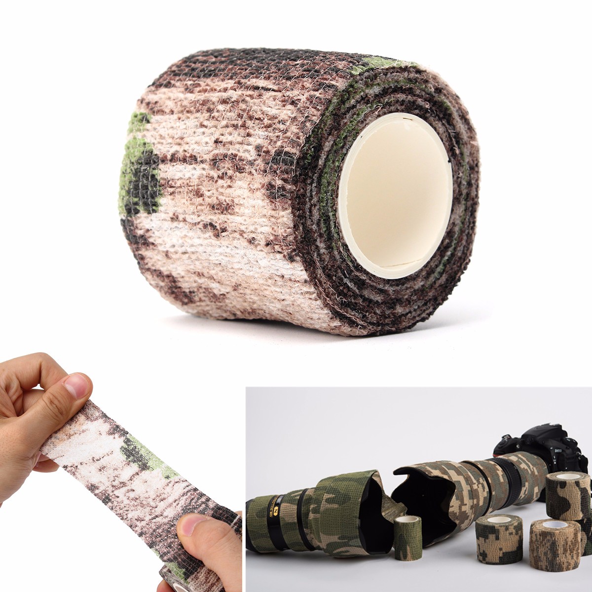 5CM-X-45-Military-Camouflage-Camo-Tape-Stealth-Wrap-Hunting-Camping-Waterproof-1135413-6