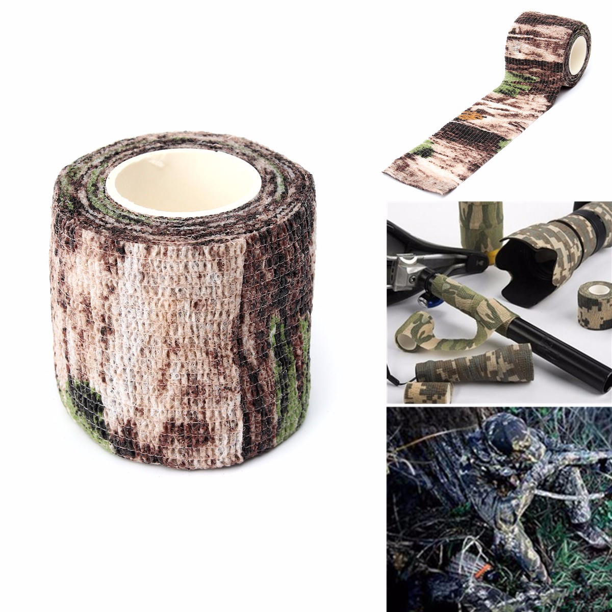 5CM-X-45-Military-Camouflage-Camo-Tape-Stealth-Wrap-Hunting-Camping-Waterproof-1135413-7