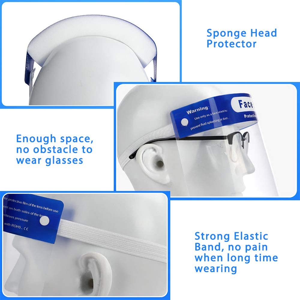 5Pcs-Anti-Spitting-Anti-Splash-Full-Face-Shield-Anti-fog-Transparent-Plastic-Facial-Cover-Safety-Pro-1659459-4