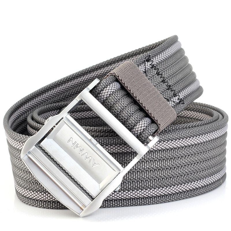 AWMN-S02-125cm-Silver-Buckle-Men-Women-Camouflage-Military-Tactical-Belt-Pants-Canvas-Fabric-Belt-1340618-4