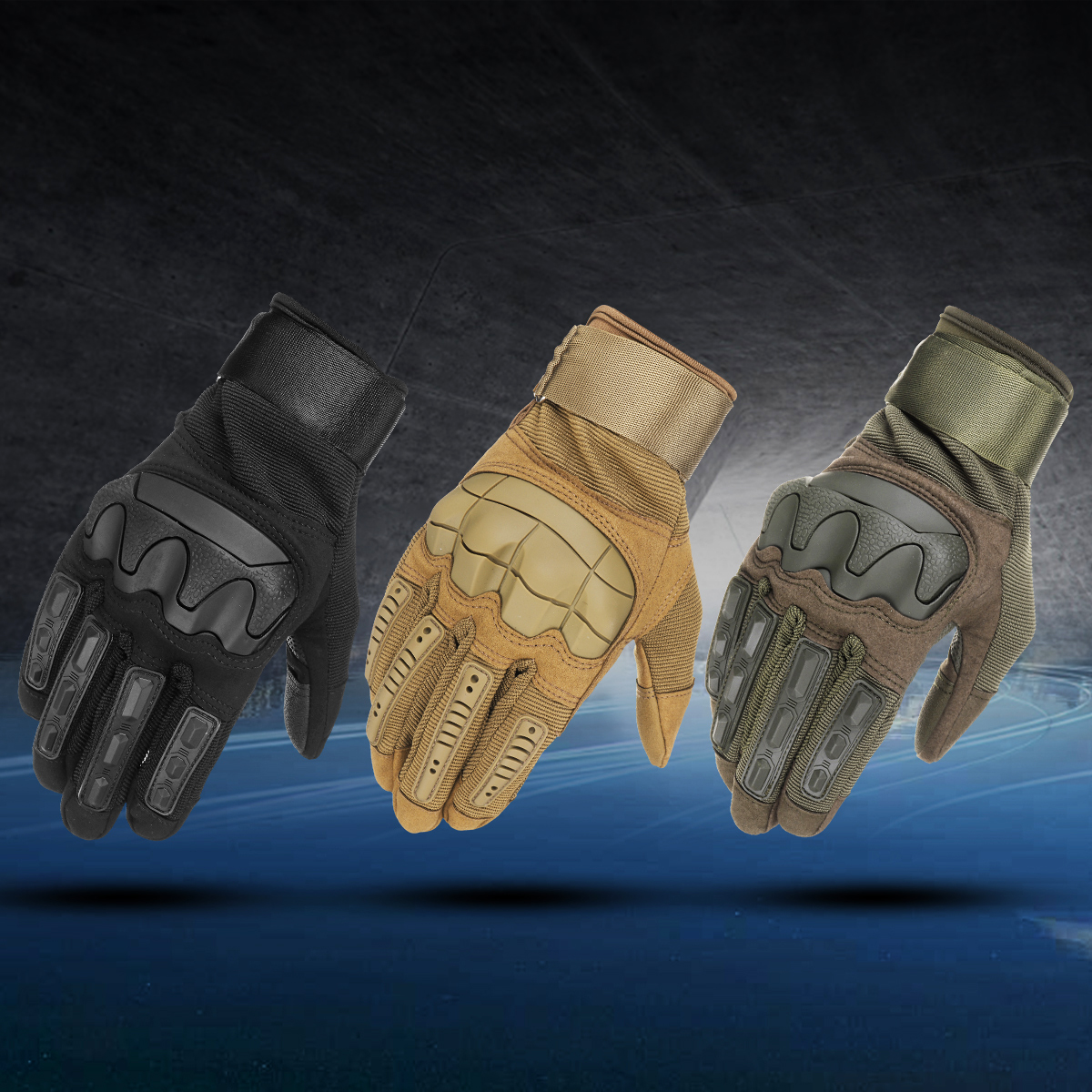 BIKIGHT-1-Pair-Tactical-Gloves-Microfiber-Nylon-Multifunction-Shockproof-Anti-slip-Tactical-Gloves-H-1810556-5