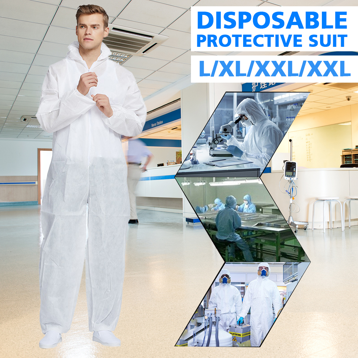 Disposable-Non-woven-Siamese-Protective-Suit-Anti-fog-Dust-proof-Anti-spit-Isolation-clothing-Cloth-1657155-1