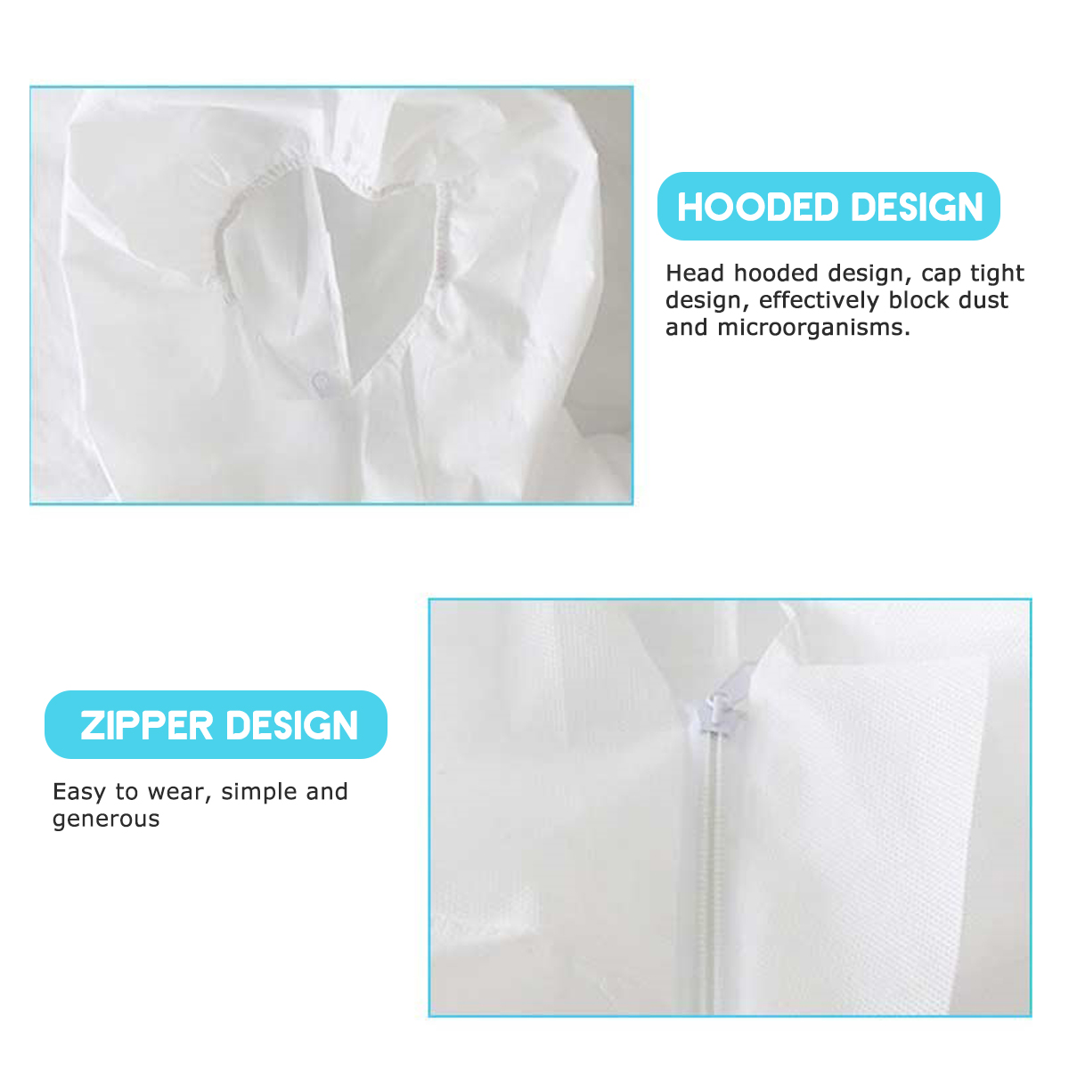 Disposable-Non-woven-Siamese-Protective-Suit-Anti-fog-Dust-proof-Anti-spit-Isolation-clothing-Cloth-1657155-6