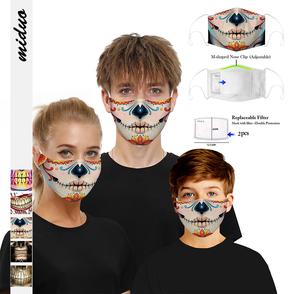 Halloween-series-Double-Chip-Anti-PM25-Dust-proof-Face-Mask-Breathable-Protective-Mask-Windproof-For-1664901-1