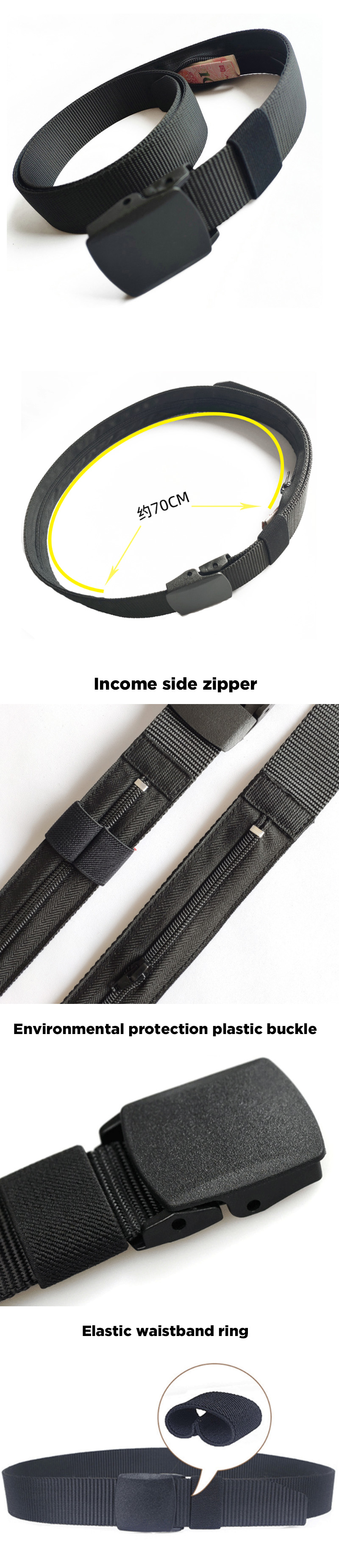 KALOAD-120cm-Canvas-Tactical-Belt-Zipper-Bag-Wallet-Leisure-Waist-Belt-1597635-1