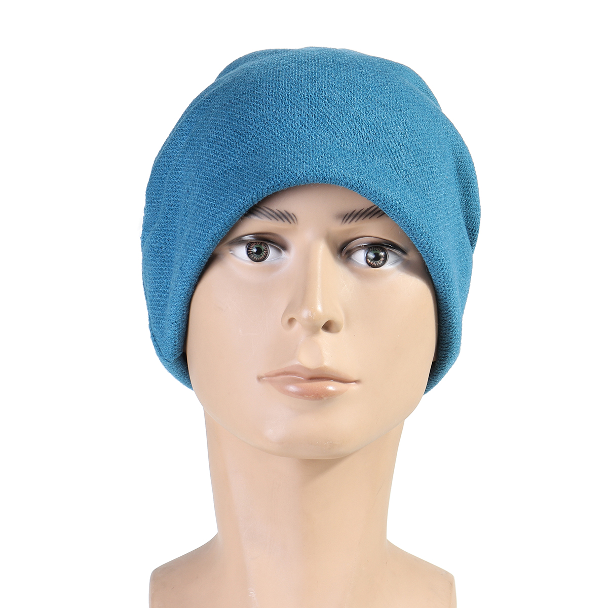 Knitted-Hat-Cotton-Winter-Ski-Running-Hunting-Cycling-Warm-Cap-1628524-6