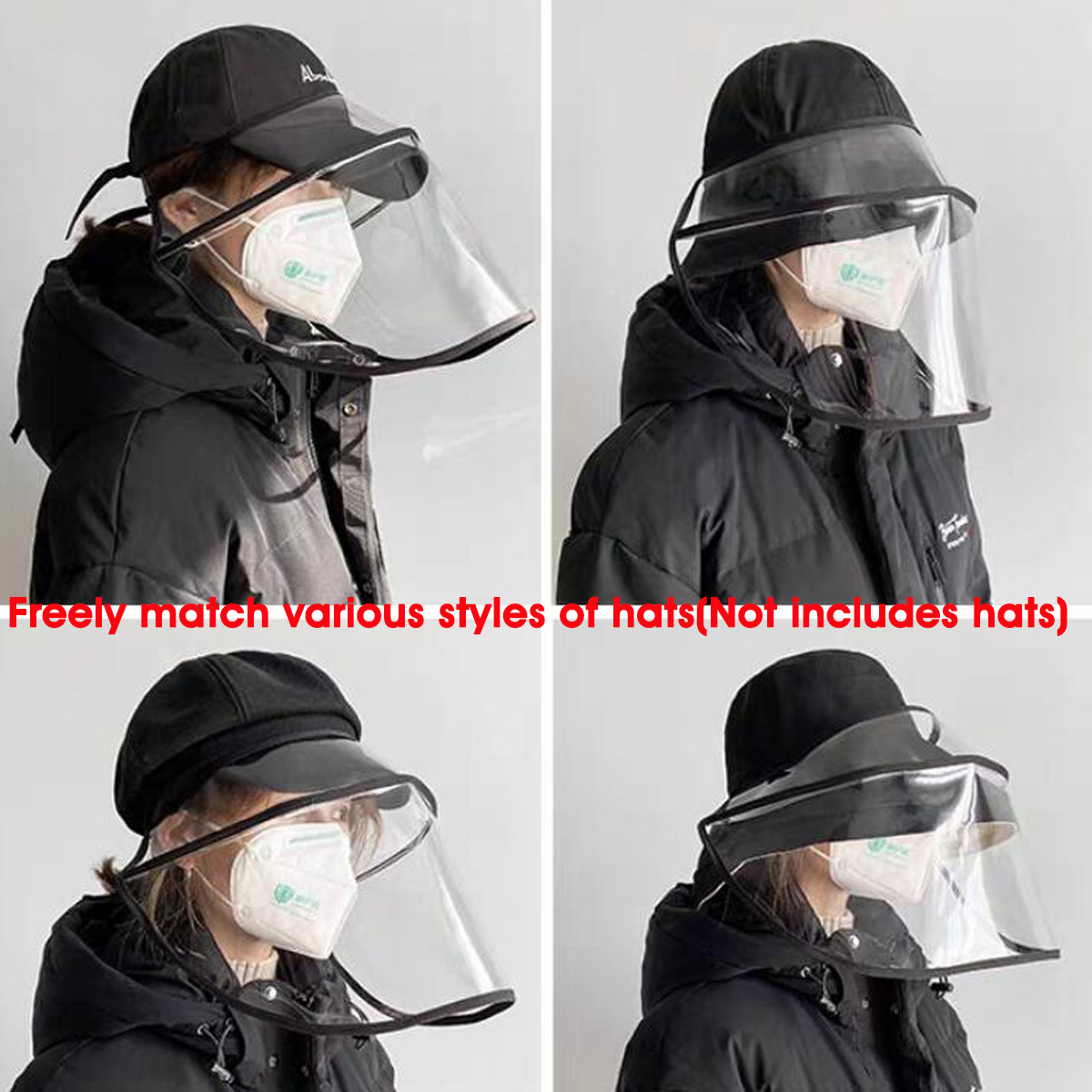 PVC-Transparent-Breathable-Splash-proof-Dustproof-Full-Face-Mask-Disassembleable-For-All-Hats-Fishma-1660688-3