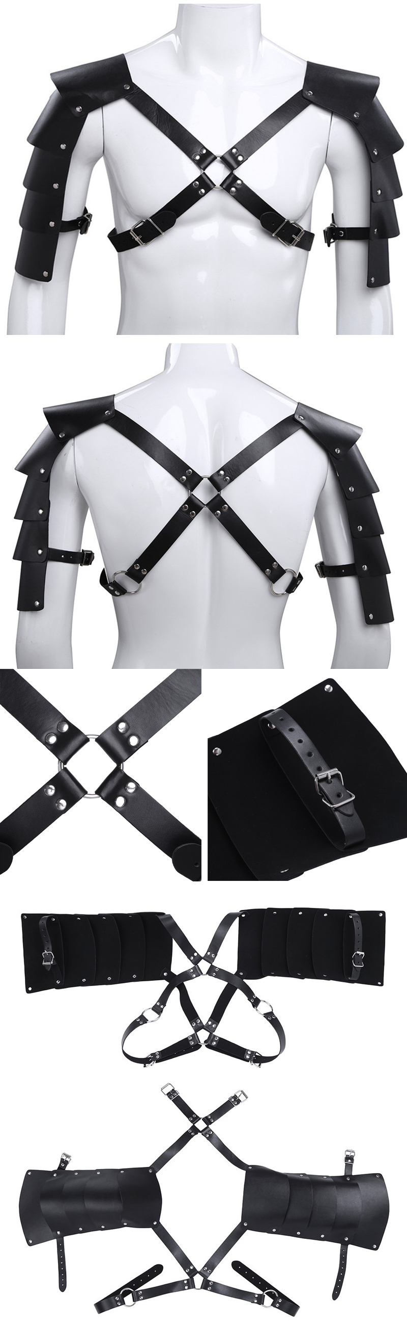 Tactical-Leather-Vest-Adjustable-Body-Chest-Harness-Men-Outdoor-Hunting-Belt-Shoulder-Tights-With-Bu-1384625-1