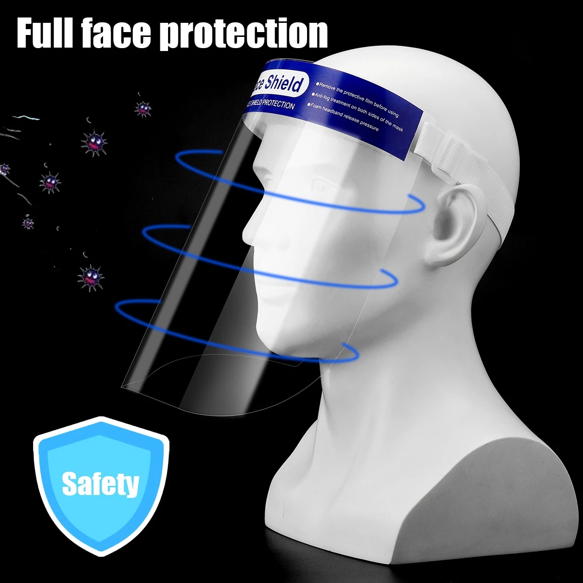 ZANLURE-10Pcs-Transparent-Adjustable-Full-Face-Shield-Plastic-Anti-fog-Anti-spit-Protective-Mask-1657311-4