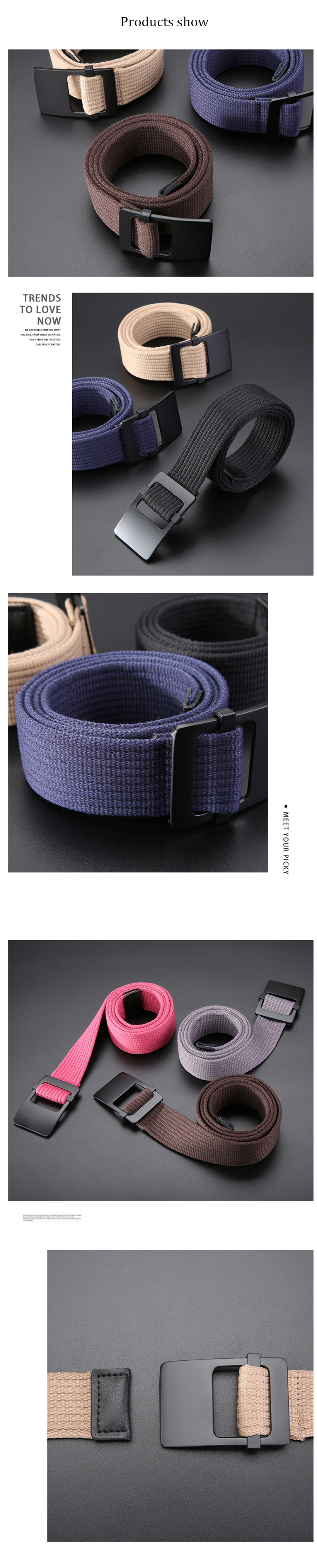 ZANLURE-120cm-Adjustable-Canvas-Tactical-Belt-Leisure-Waist-Belts-with-Zinc-Alloy-Buckle-1568913-2