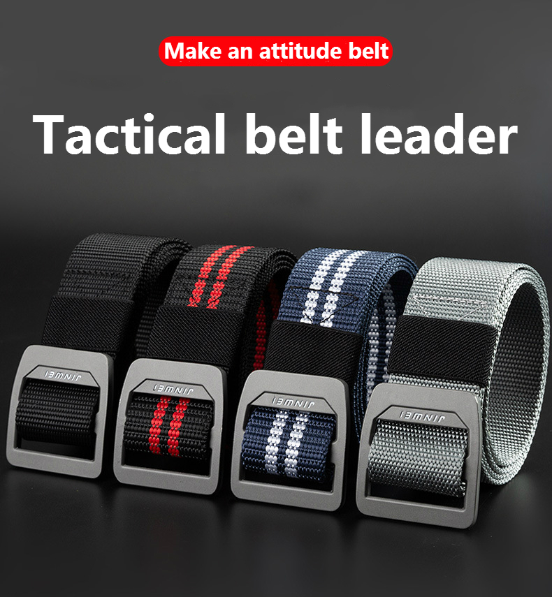 ZANLURE-130cm-Aluminum-Buckle-Canvas-Belt-Nylon-Wear-resistant-Braided-Tactical-Belt-Quick-drying-Ou-1629399-2