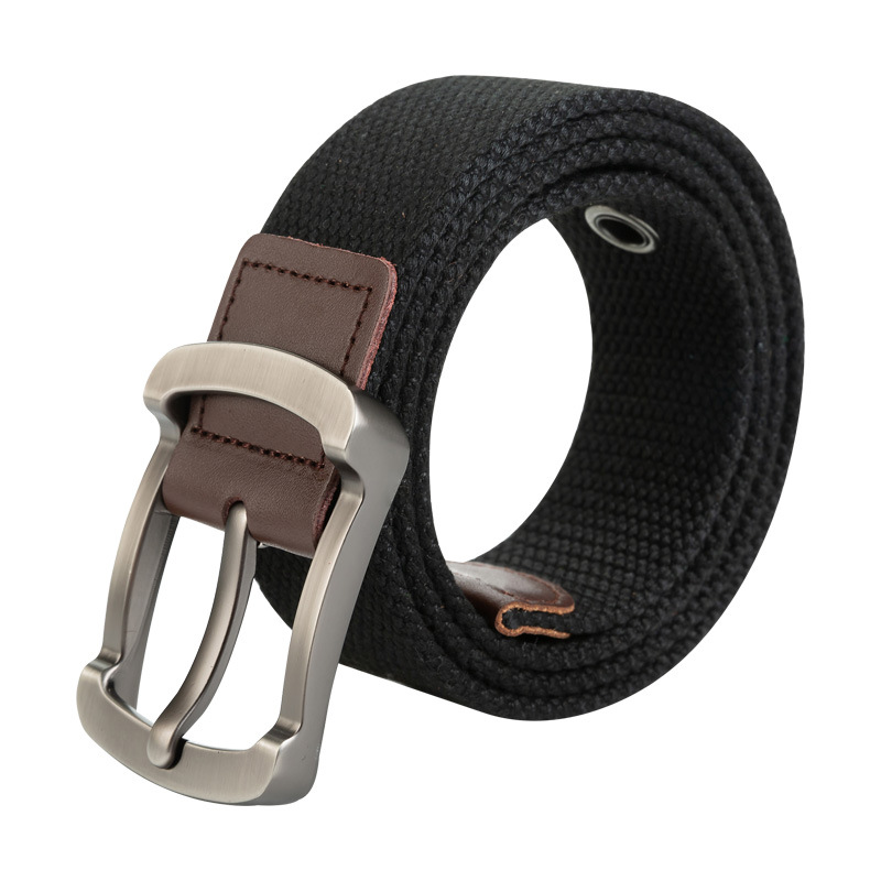 ZANLURE-130cm-Tactical-Belt-Mens-Pin-Buckle-Belt-Canvas-Woven-Leisure-Students-Waistband-1629359-9