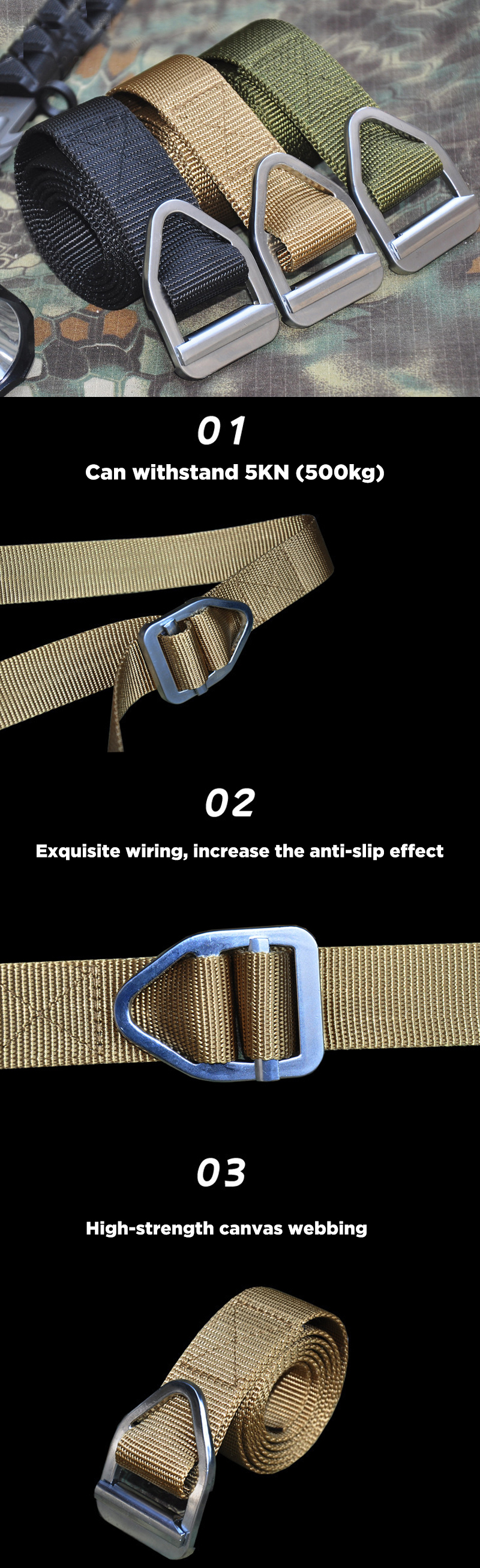 ZANLURE-D3S-120cm-Punch-Free-D-Buckle-Heavy-Duty-Tactical-Belt-Max-Load-500kg-For-Camping-Hunting-Cl-1549072-1