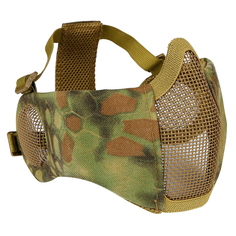 ZANLURE-Outdoor-CS-Game-Steel-Wire-Face-Mask-Breathable-Protection-Half-Mask-Outdoor-Hunting-Tactica-1784822-7