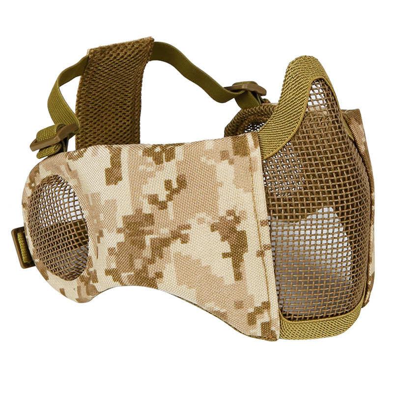 ZANLURE-Outdoor-CS-Game-Steel-Wire-Face-Mask-Breathable-Protection-Half-Mask-Outdoor-Hunting-Tactica-1784822-8
