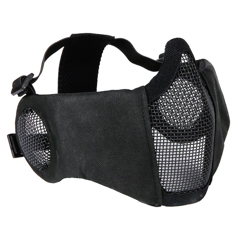 ZANLURE-Outdoor-CS-Game-Steel-Wire-Face-Mask-Breathable-Protection-Half-Mask-Outdoor-Hunting-Tactica-1784822-10