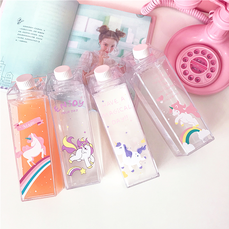 500ml-Fantastic-Summer-Unicorn-Cartoon-Milk-Drink-Box-Water-Bottle-Birthday-Kid-1308231-3