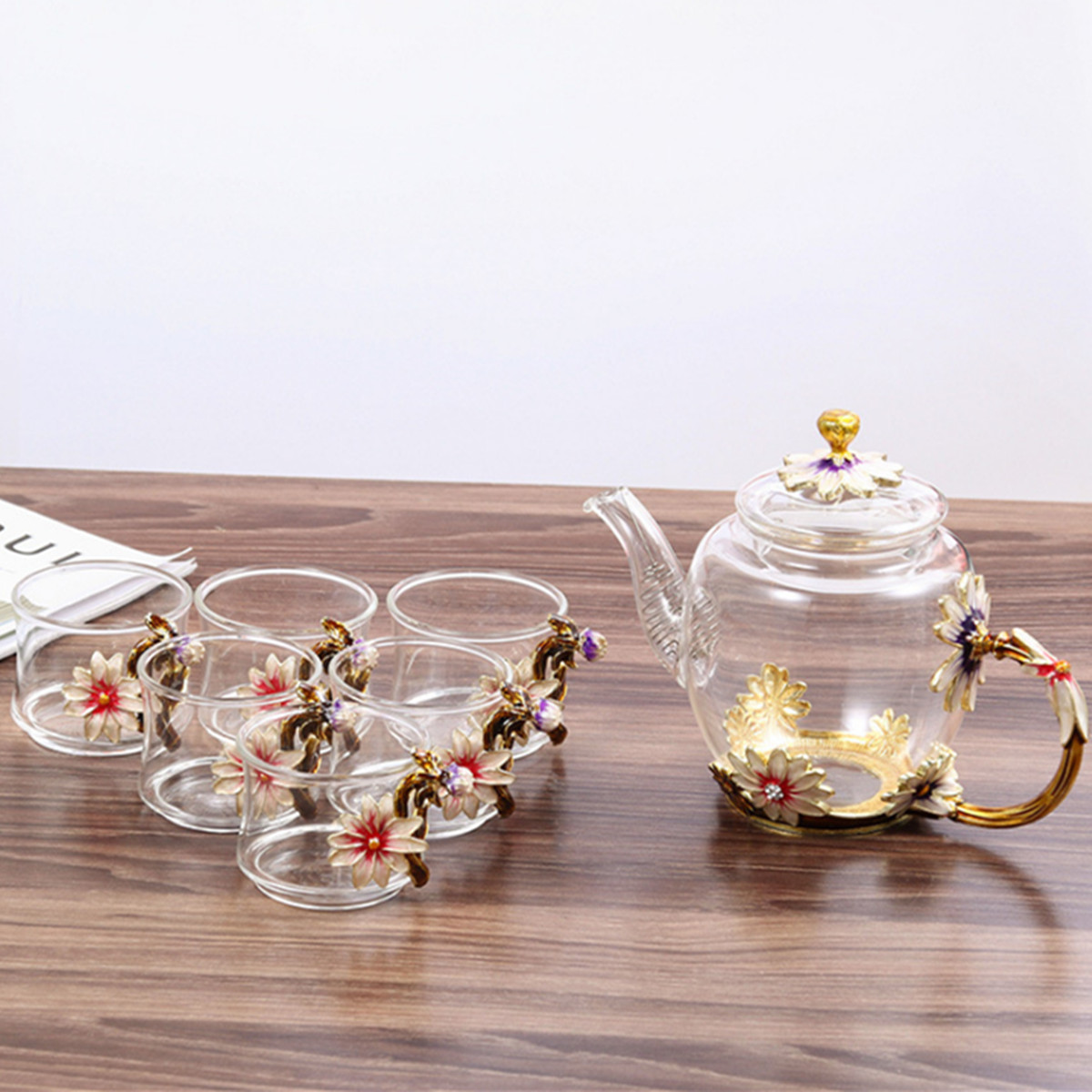 7PCS-Glass-Cups-Set-Enamel-High-temperature-Resistant-Tea-Water-Cups-Set-Kitchen-Accessories-1905248-3