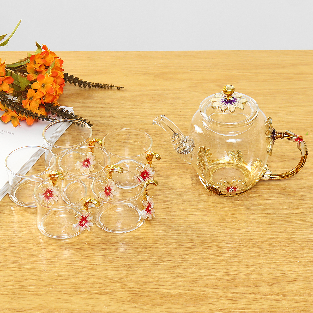7PCS-Glass-Cups-Set-Enamel-High-temperature-Resistant-Tea-Water-Cups-Set-Kitchen-Accessories-1905248-4