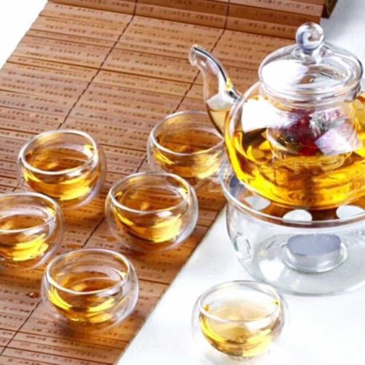 Borosilicate-Glass-Tea-Pot-Set-Heat-resistant-Teapot-Warmer-6-Double-Wall-Tea-Cups-1870652-3