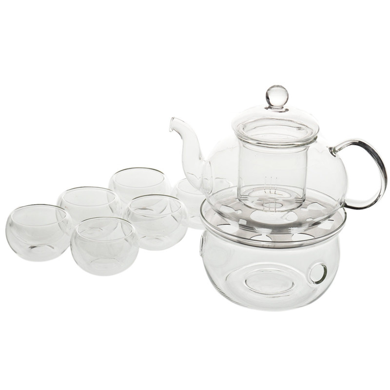 Borosilicate-Glass-Tea-Pot-Set-Heat-resistant-Teapot-Warmer-6-Double-Wall-Tea-Cups-1870652-21