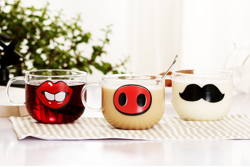 Handmade-Cartoon-Glass-Cup-High-Temperature-Resistant-Transparent-Water-Mug-Cat-Pig-Nose-Pattern-Gla-1004539-1