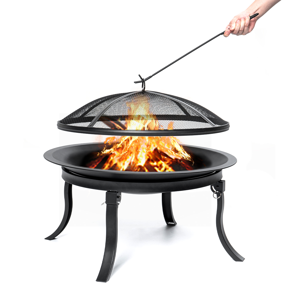 KingSo-24inch-Portable-Fire-Pits-Steel-Wood-Burning-Firepit--with-BBQ-Grill-Fire-Bowl-Poker-1886879-8