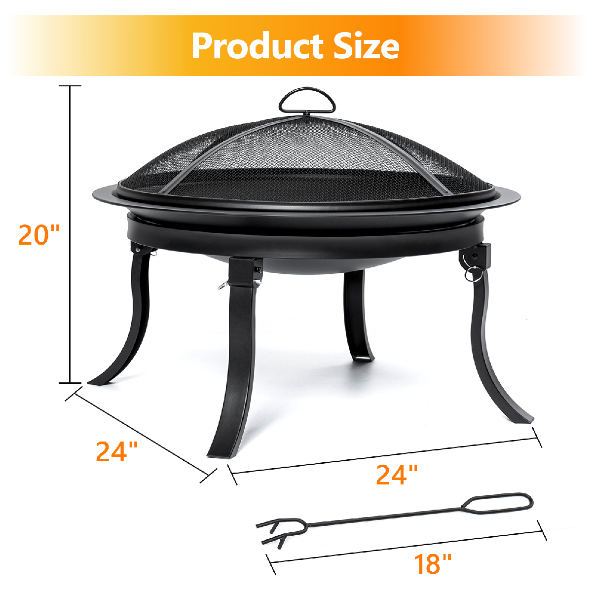 KingSo-24inch-Portable-Fire-Pits-Steel-Wood-Burning-Firepit--with-BBQ-Grill-Fire-Bowl-Poker-1886879-9