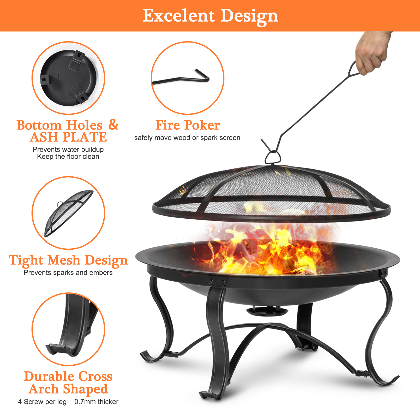Kingso-30-inch-Fire-Pits-Steel--Wood-Burning--Firepit-with-Ash-Plate-Spark-Screen-Log-Grate-Poker-1929464-2